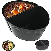 8 Quart Silicone Slow Cooker Divider Liners Reusable, Compatible with Ninja, Crock Pot, Hamilton Beach & Most 8QT - 8.5QT Ova