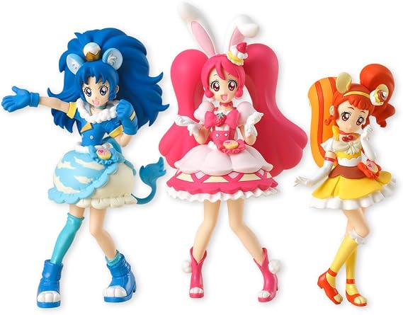 Amazon キラキラ プリキュアアラモード キューティーフィギュア 3種セット 1個入 食玩 ガム キラキラ プリキュアアラモード 通販