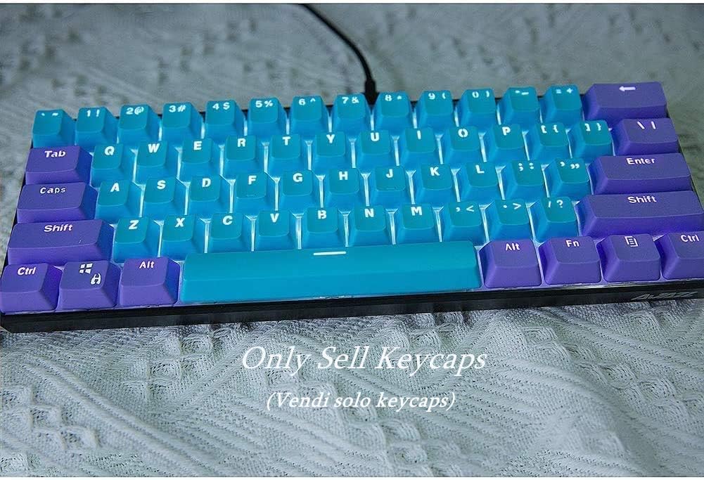 Sunzit 61 Keycaps Backlight Two-Color PBT OEM Profile for Cherry MX Switches RK61/ALT61/Annie/Mechanical Gaming Keyboard (Only Sell Keycaps) - Image 4