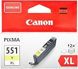 Canon CLI-551XL High Capacity Yellow Ink Cartridge CLI551Y XL ChromaLife100+