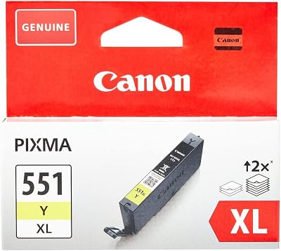Canon CLI-551XL High Capacity Yellow Ink Cartridge CLI551Y XL ChromaLife100+
