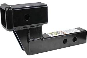 MaxxHaul 50397 Trailer Hitch Riser for 2 Inch Receivers with 4 Inch Rise/Drop