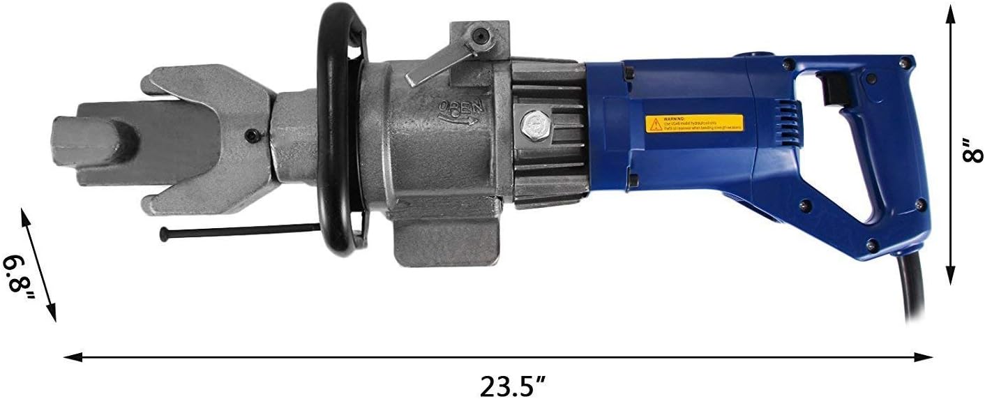Happybuy 800W Electric Rebar Bender 5/8Inch 16mm Hydraulic Electric