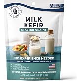 Cultures for Health Milk Kefir Grains | DIY Frothy Dairy Non-GMO Probiotic Drink for Stronger Gut Health | Limitless Heirloom Style Starter | Easy to Flavor or Add to Recipes | Bulgaros De Leche
