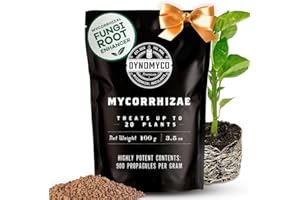 DYNOMYCO Granular Mycorrhizal Fungi Inoculant, 100g/3.5oz – Boosts Root Growth, Yields & Nutrient Uptake – 900 Propagules/g, 