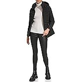 DKNY Womens Hooded Light-weight Puffer