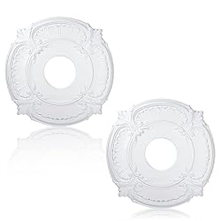 2 Pieces PU Ceiling Medallion Decorative Ceiling