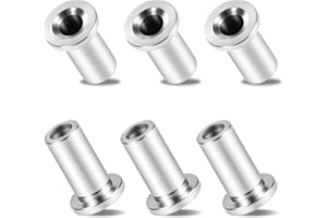 ULREON 6 Pack 3220 Bearing Sleeve Replacement for Grindmaster Crathco D & E Series Beverage Dispenser Juicer Bubbler Type D15 D25 D25-4 D35 D35-4 E27 E29 E47 E49 Food-Grade 304 Stainless Steel Sleeve Bushing