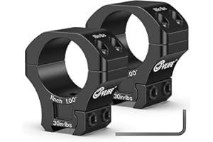 CVLIFE Precision 1 Inch Dovetail Scope Rings with 1 Stop Pin - Fit 11mm and 3/8 inch Dovetail Rail - 2 Pieces
