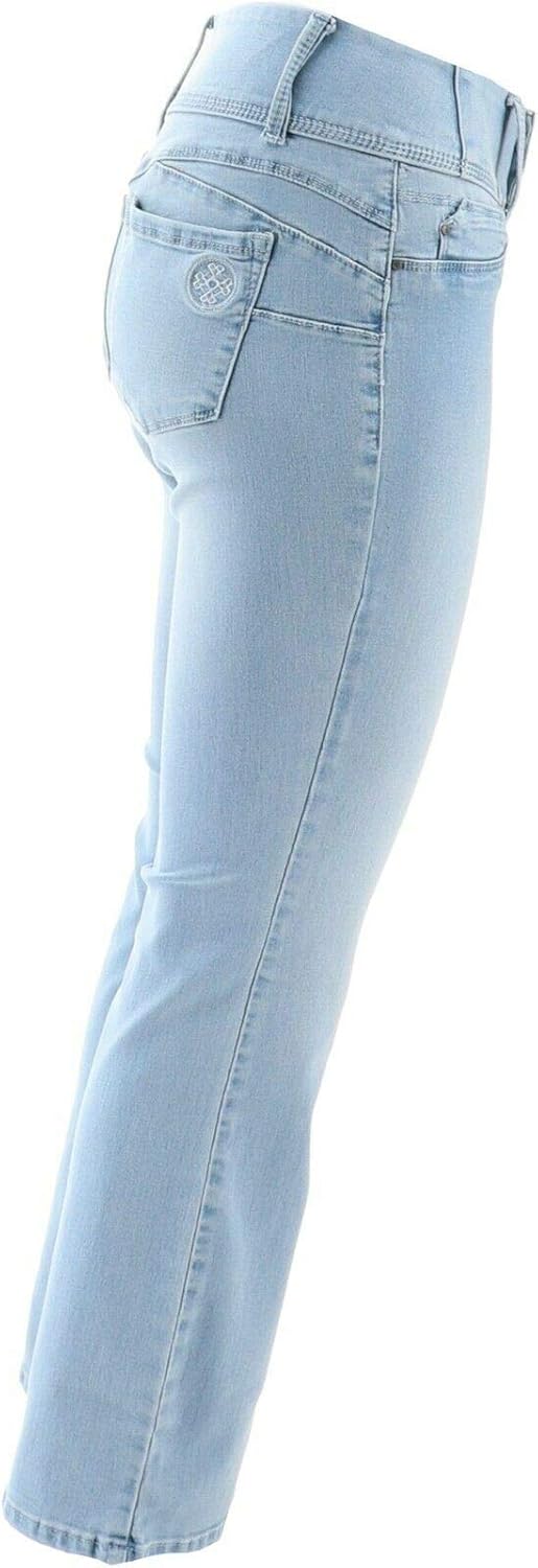 laurie felt curve silky denim boot cut jeans
