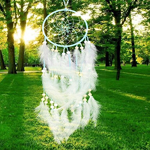 Dream Catcher,ONEONEY Handmade Dream Catcher Circular Net With feathers Wall Hanging Decoration Decor Ornament Craft Gift New