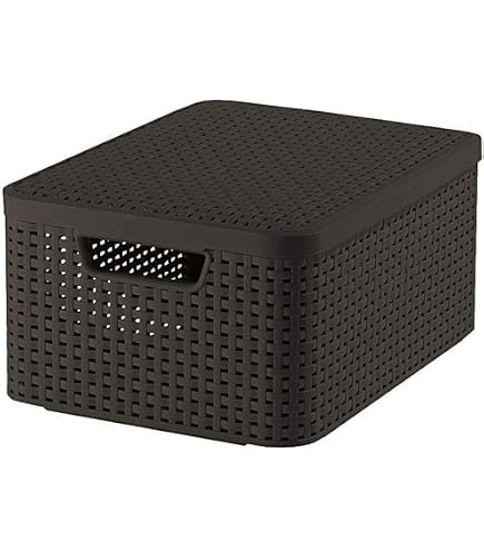 Amazon.com - Curver Style 205839 Storage Box Rattan Look Size S