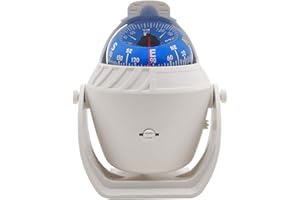 GELOO Boat Compass Flush Mount Compass, Marine Compass Dashboard with Light Pivoting, Dashboard Compass for Boat Car, Illuminated Dash Compass Surface Mount