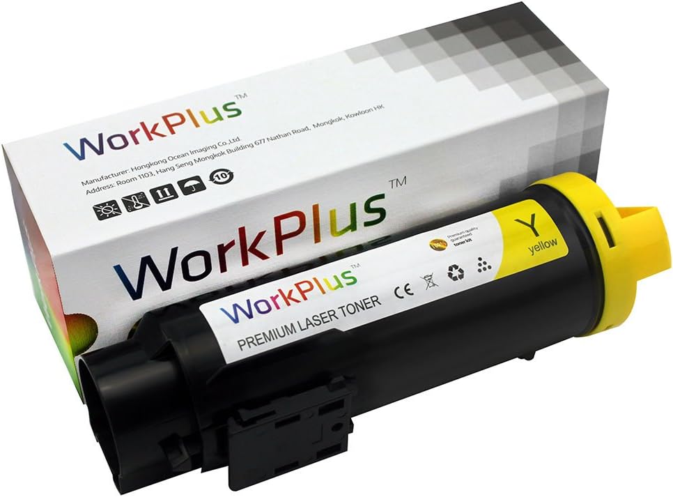 Workplus Compatible Toner Cartridges for WorkCentre 6515 Phaser 6510 High Yield 2,400 Pages Yellow Pack of 1