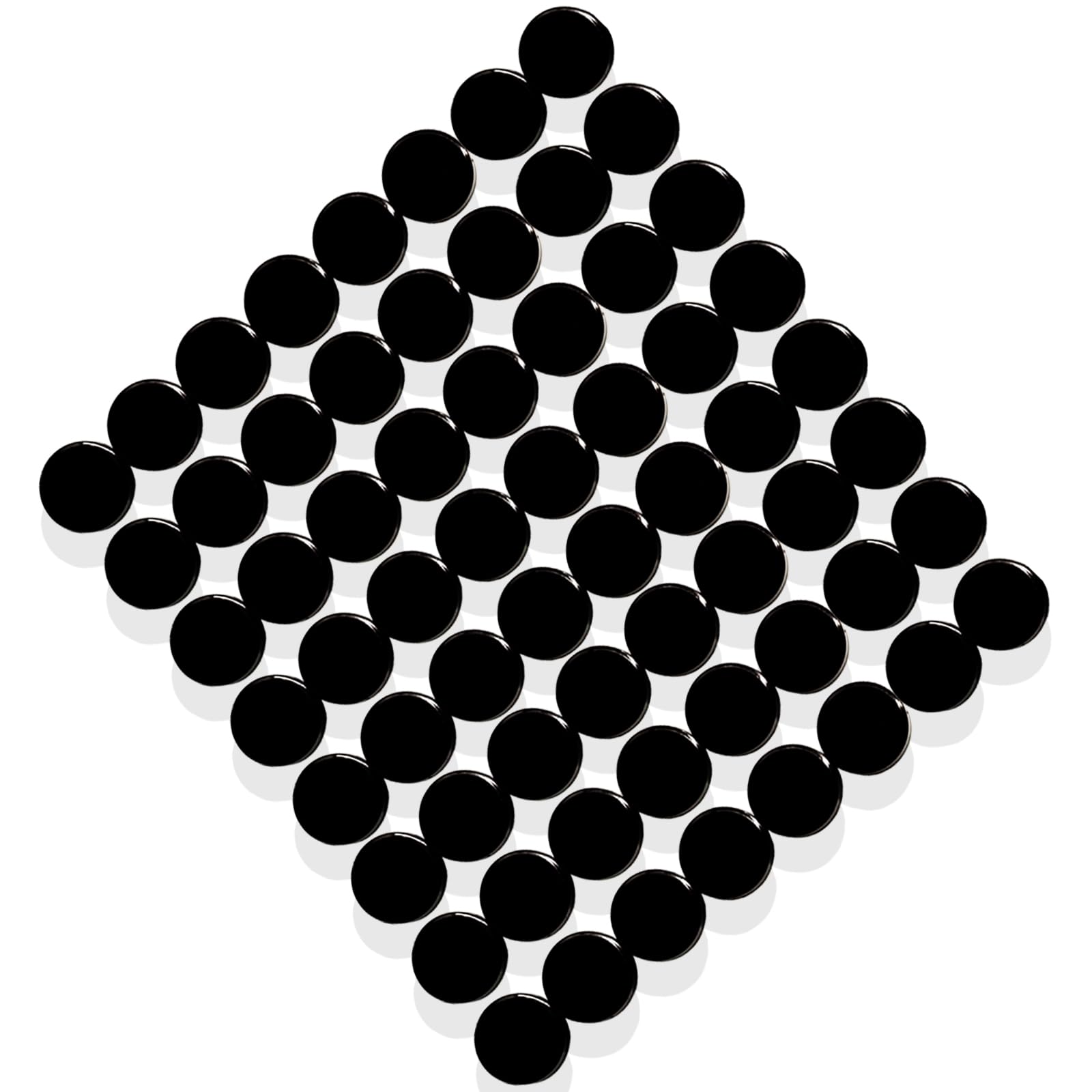 PYJLBX Fridge Magnets - 80 Pack Strong Small Magnetic Dots for Whiteboards & Notice Boards - Heavy Duty Mini Round Magnets for Crafts, Refrigerators, Office - Cute Black Whiteboards Magnets for Adults
