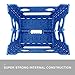 ACKO Folding Step Stool - 13 inch Height Premium Heavy Duty Foldable Stool for Kids & Adults, Kitchen Garden Bathroom Stepping Stool (Blue, 1PC)
