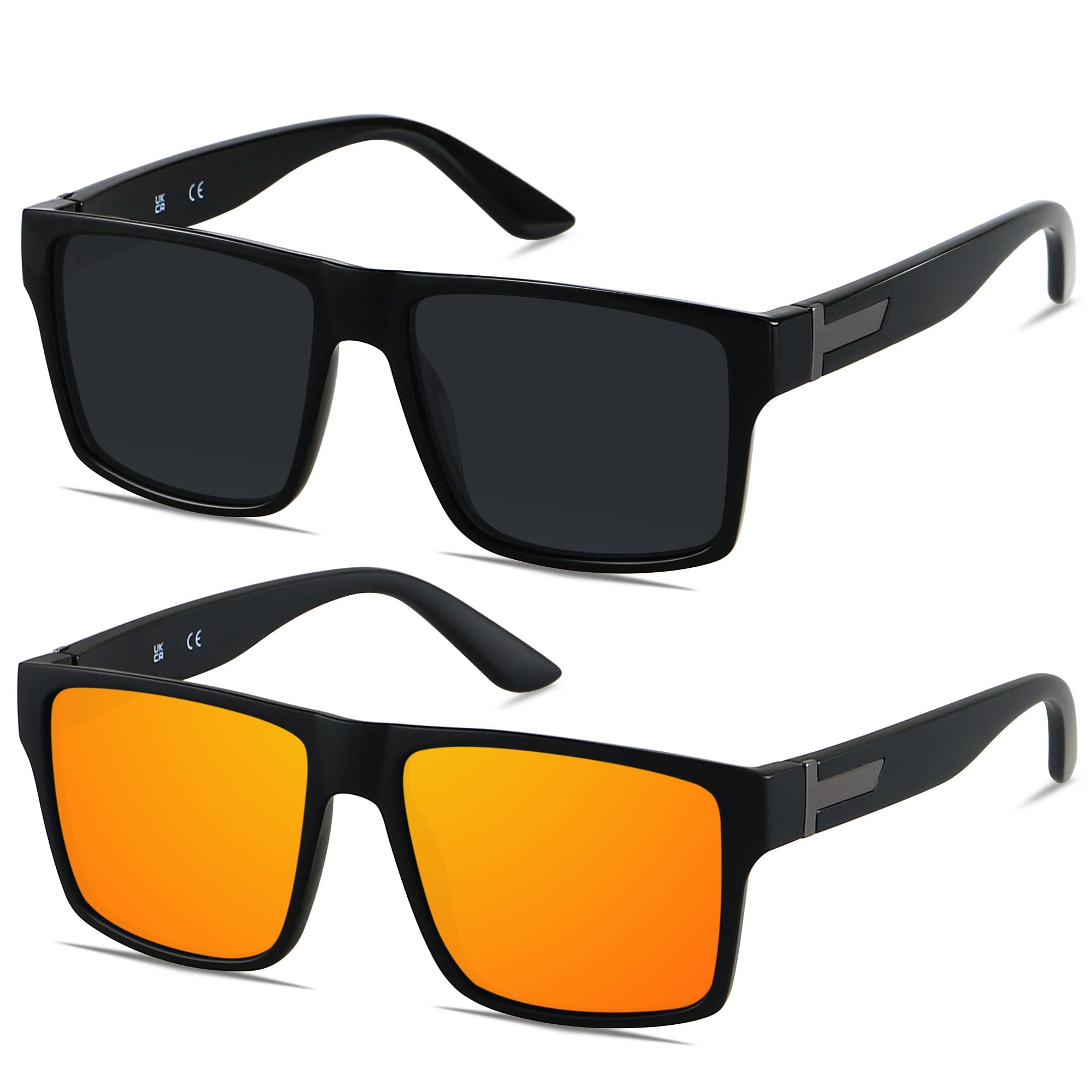 LYZOIT Square Sunglasses for Men Women Polarized