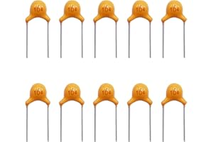 mxuteuk 120 Pcs 0.1uF 104 100nF Multilayer Monolithic Ceramic Capacitor 5.08mm 0.1uf-104
