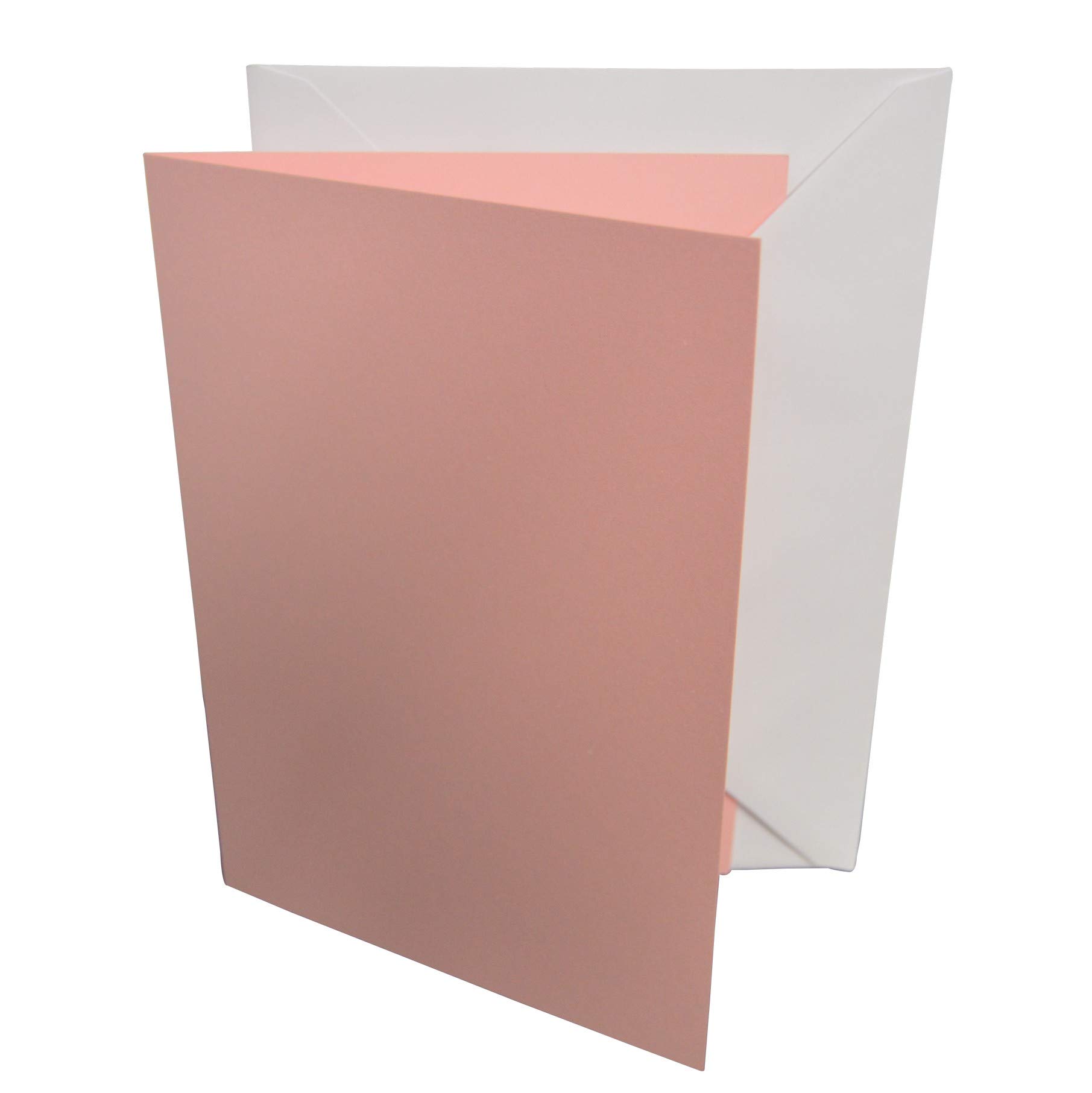 5"x7" Coloured Greeting Card Blanks with White Envelopes – StellaWeds® (Light Pink, 10 Pack) — image 1