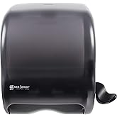 San Jamar Classic Element Paper Towel Dispenser with Lever, Fits All Core Sizes, Wall Mounted, Durable Plastic, Black Pearl