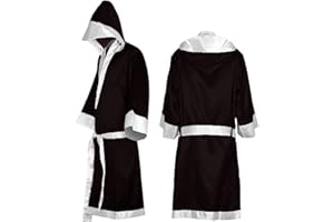 LXYUNKJ Boxer Costume Men, MMA Boxing Robe with Hood, Cotton Robe Lightweight Costume