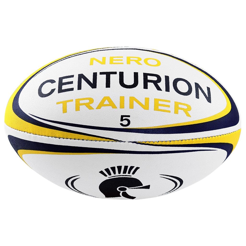 Centurion Nero Trainer Rugby Ball, Yellow, Size 5