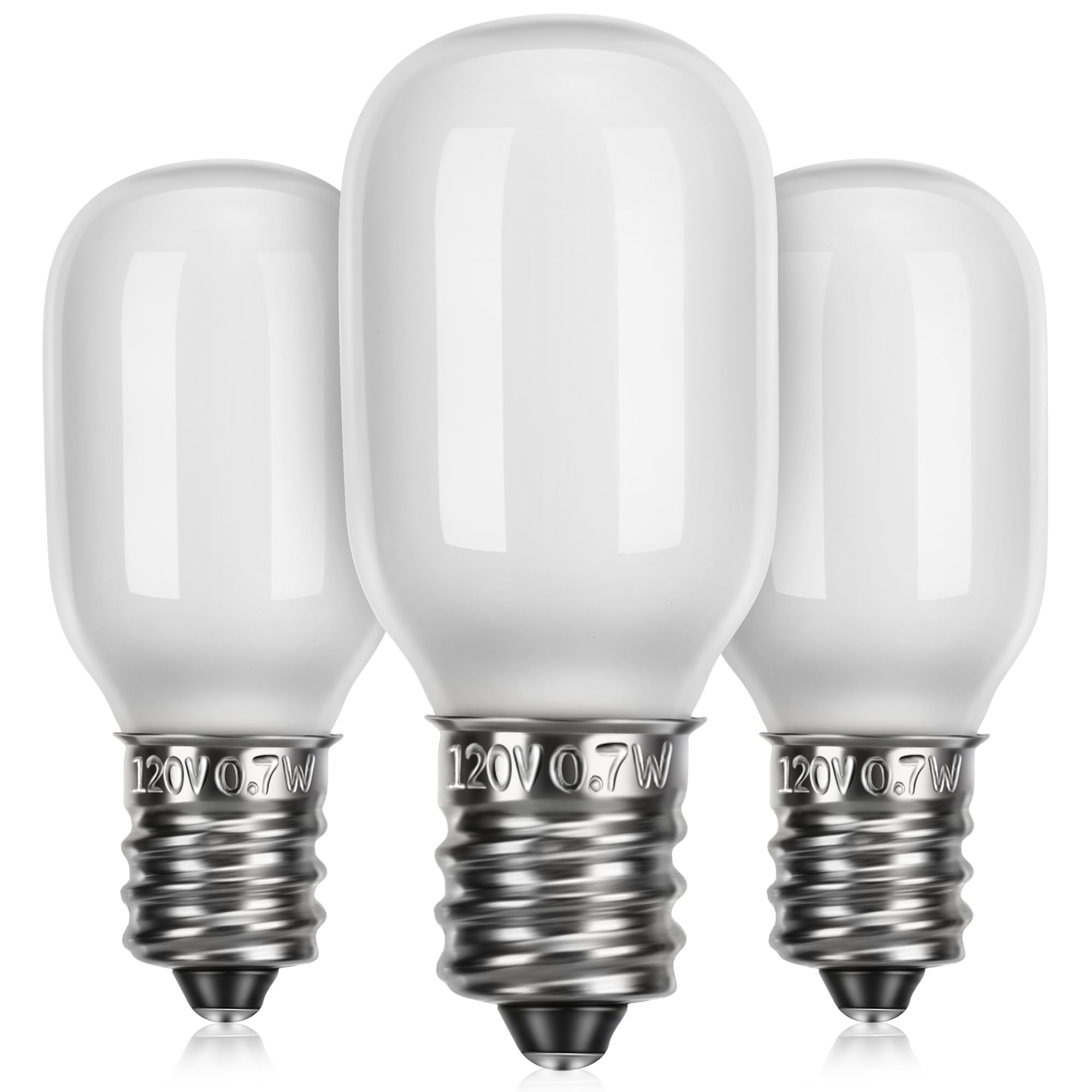 Photo 1 of ***2 PIECES***Meonum Christmas Village Replacement Light Bulbs, E12 Candelabra Base T20 LED Bulbs, 0.7W 120V Replacement Light Accessories for Villages Houses, Christmas Tree, Halloween Pumpkin(3 Pieces)