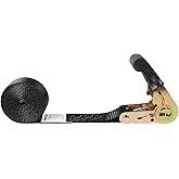 Endless Ratchet Tie Down Straps 2 Pack 1 Inch x 8 Ft Heavy Duty Ratcheting Securing Strap Cargo Ropes for Motorcycles, Trailer, Kayak
