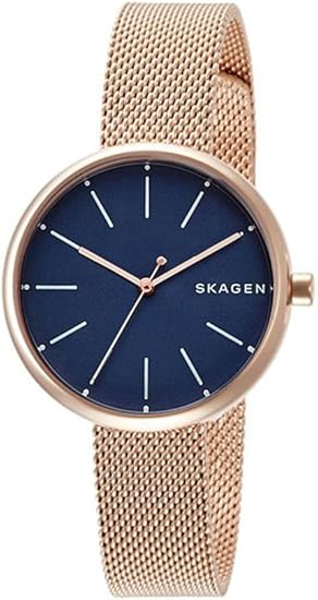 Amazon スカーゲン Skagen レディース シグネチャー ネイビー文字盤 ローズゴールド Skw2593 腕時計 並行輸入品 レディース腕時計 腕時計 通販