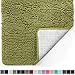 Gorilla Grip Original Luxury Chenille Bathroom Rug Mat, 30x20, Extra Soft and Absorbent Shaggy Rugs, Machine Wash Dry, Perfect Plush Carpet Mats for Tub, Shower, and Bath Room, Green