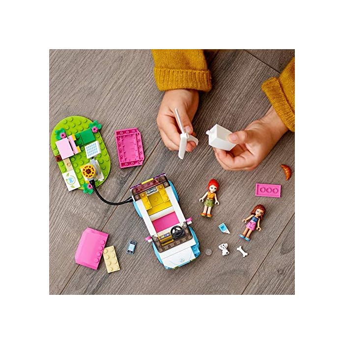 LEGO Friends Olivia�s Electric Car 41443 Building Kit; Creative Gift