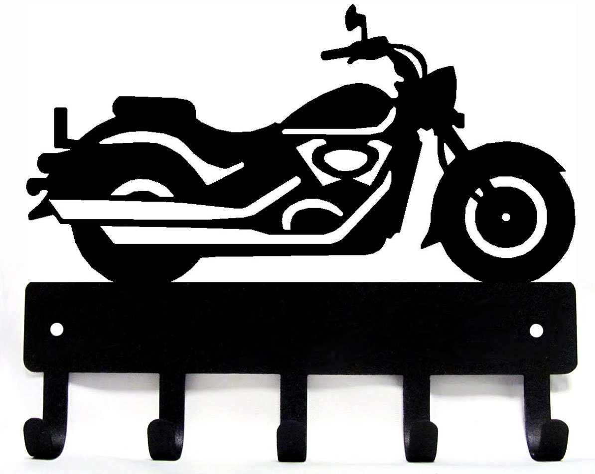 Cruiser Motorcycle #12 - Key Rack/ Hanger with 5 hooks ~ Artisan Metal Shop