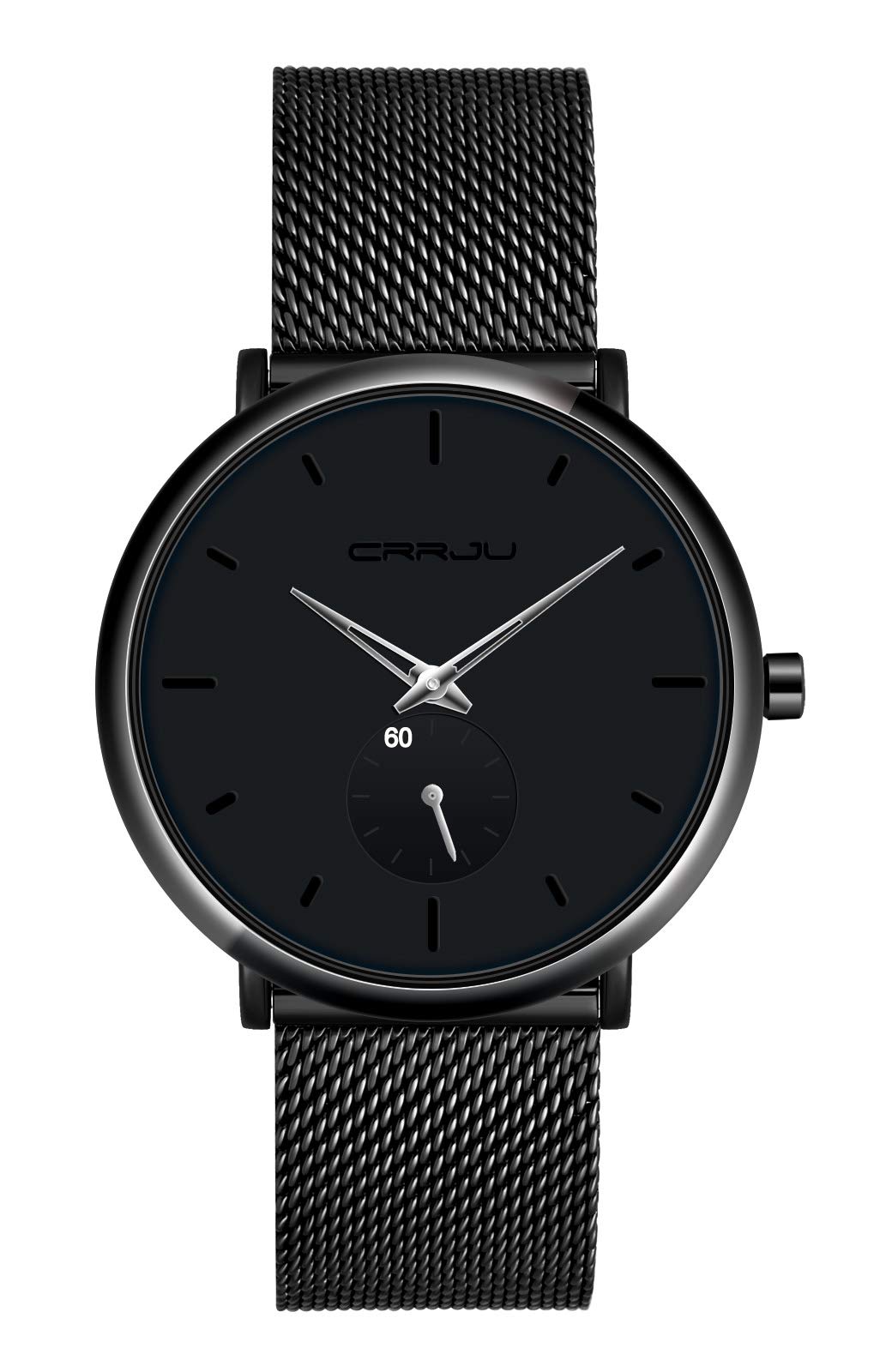 MicLee Men's Wrist Watches, Men's Boy's Quartz Watch, Business Watch, Student Casual Watch, Alloy Stainless Steel Watch, Mineral Glass dial Window, Stainless Steel mesh Band