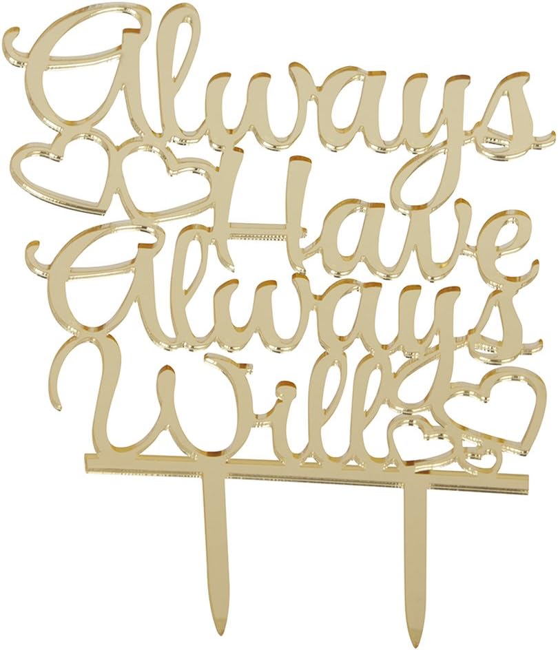 Flour Butter Chocolate Topper - Always Have Will, Gold