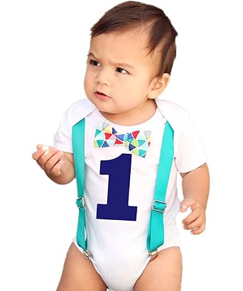 Amazon Com Noah S Boytique First Birthday Outfit Shirt Set Bow Tie