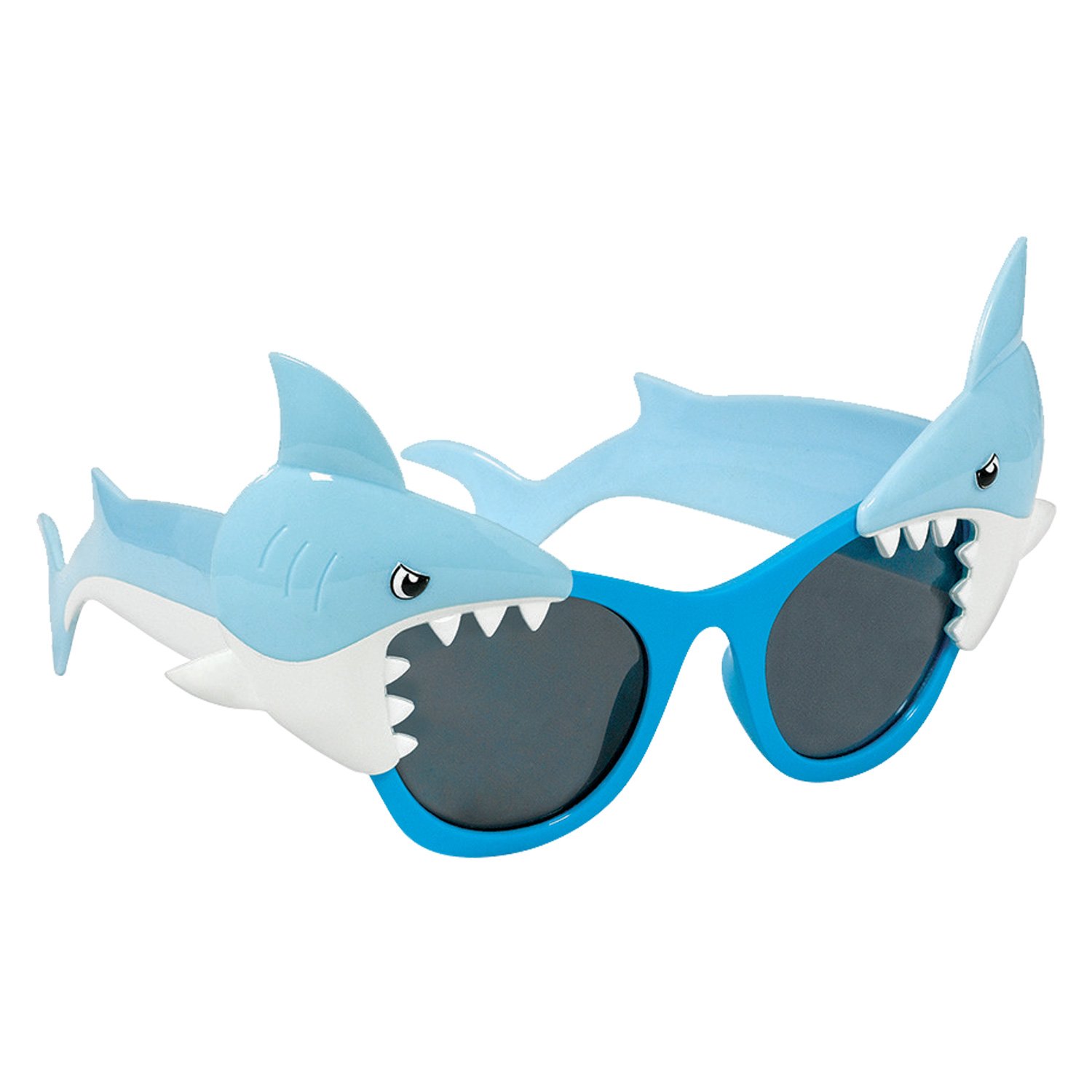 Shark Fun Shades® - 1 Count - Kids Blue Ocean Adventure Plastic Sunglasses - Perfect Costume Accessory for Parties and Play