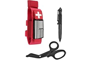 VIIDOO Upgrade 1000D Laser Cut Molle Tourniquet Holder, Heavy Duty Tactical Molle Tourniquet Pouch Holder