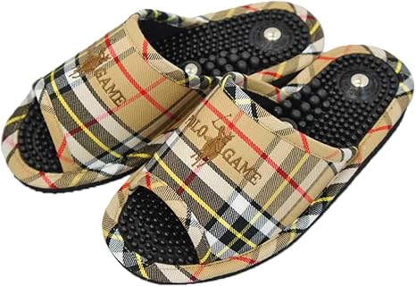 Amazon Co Jp 健康サンダル メンズ 磁気付き健康サンダル紳士用m 日本製 足ツボ 刺激 サンダル チェック ホーム キッチン