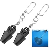 RJLCTH 2 Pcs Fishing Downrigger Release Clips, Terminal Kit | Includes line release clips and instructions for deep water trolling, saltwater and freshwater downrigger rigging