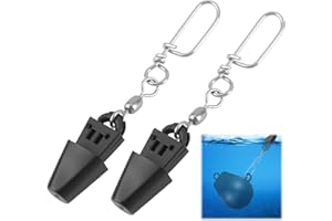 RJLCTH 2 Pcs Fishing Downrigger Release Clips Kit, Downrigger Terminal Kit with Instructions, High Strength Rigging for Deep Water Trolling, Easy Install Trolling Accessory for Saltwater&Freshwater Use