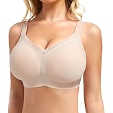Zeecaro Bras for Women N Neck Mesh Support Wireless Push Up Bras Jelly Bras Everyday Bras Comfortable Bras
