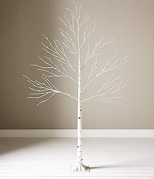 White light up tree
