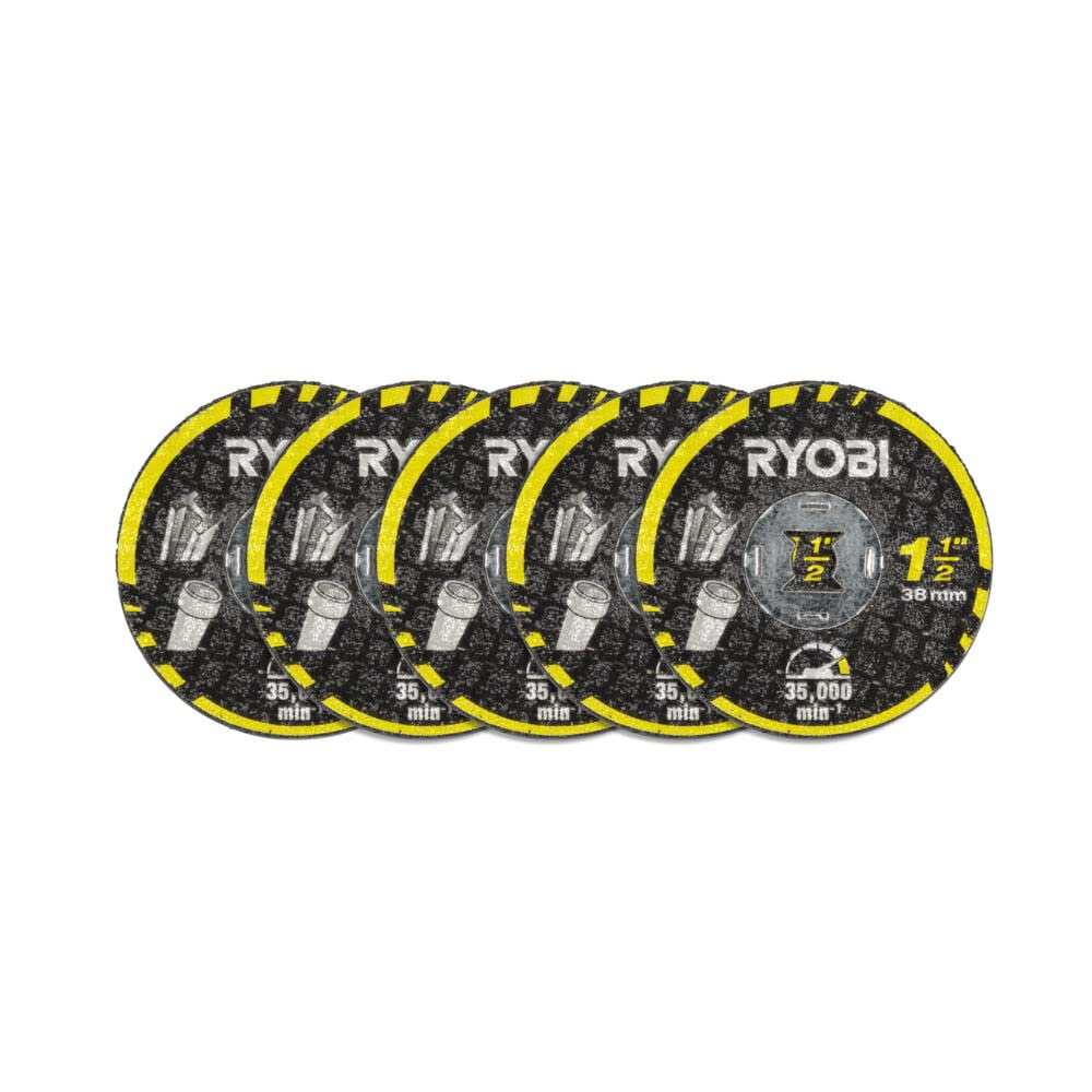 Ryobi RAR302-5 38mm TL Cut-Off disc 5pk (5 Piece) Black