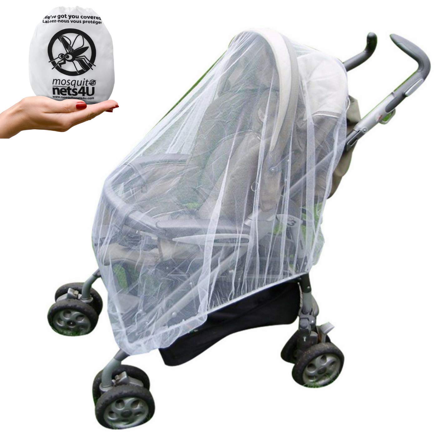 Mosquito Nets 4 U Baby Mosquito Net Infant Insect Net for Prams and Pushchairs Baby Buggies Car Seats Moses Basket Prams and Travel Cots