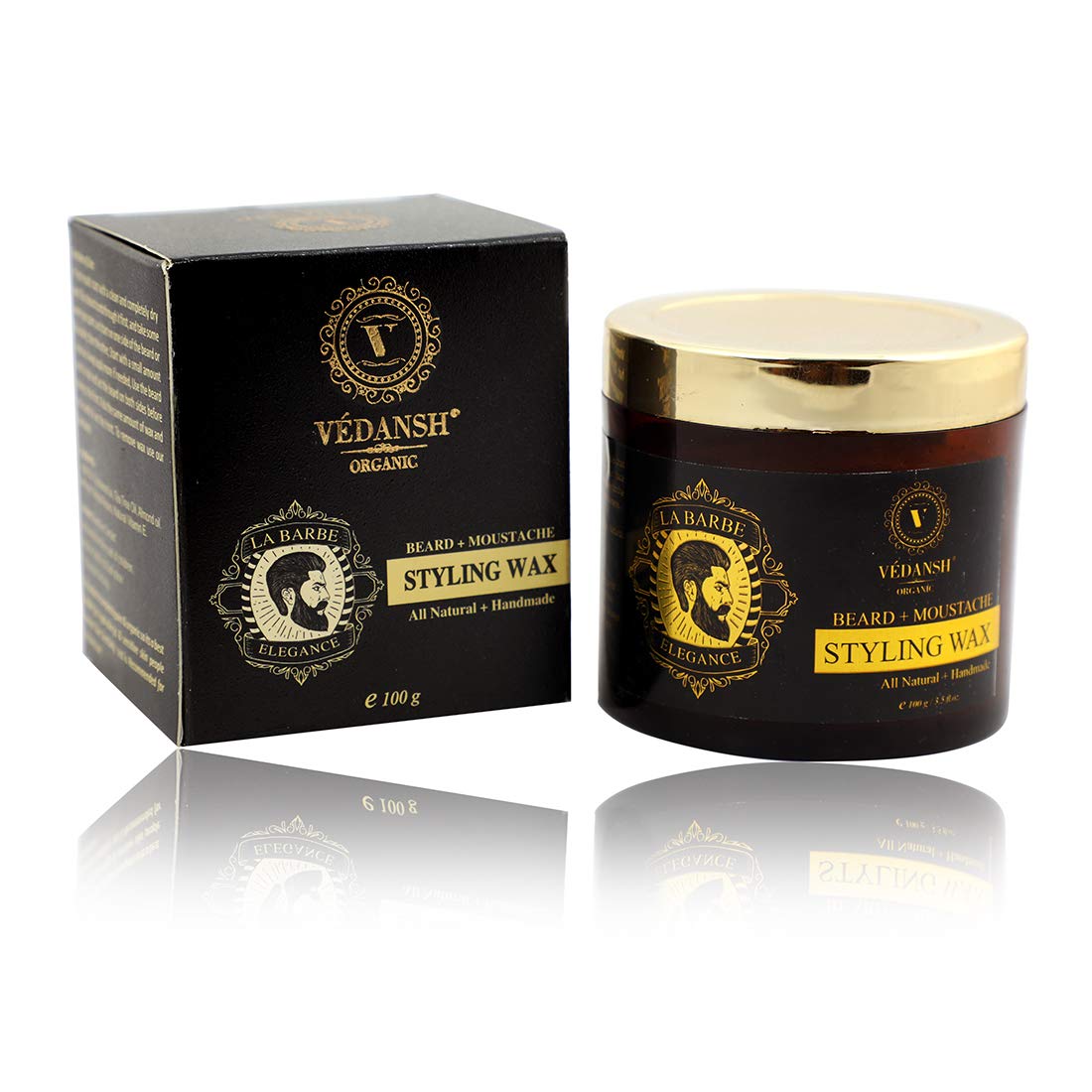 Buy Vedansh Organic Moustache And Beard Wax For Strong Hold With