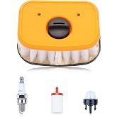 Hyceker 599334301 Air Filter Maintenance Kit for Husqvarna 545II 550XP II 562XP 555 Mark II 2 Chainsaw Parts, 590458802 Mesh Air Filter Tune Up Kit w/Spark Plug Fuel Filter Primer Bulb (Latest Style)