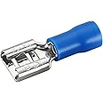 Baomain Insulated Female Quick Disconnects 16-14AWG（1.5-2.5mm²） 6.3mm Wire Connectors Blue FDD 2-250 Electrical Crimp Terminal 1000PCS