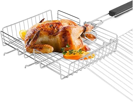 Amazon Elezay バーベキューツール 炭焼き 一番合わせ 焼き網 ワイド アウトドア 魚 焼肉 焼き鳥 さんま シルバー Elezay 鉄板 網