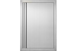 VEVOR BBQ Access Door, 17W x 24H Inch Single Outdoor Kitchen Door, Stainless Steel Flush Mount Door, Wall Vertical Door with 