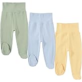 HahaNice Baby Footed Pants Cotton Newborn Leggings 0-12 Months